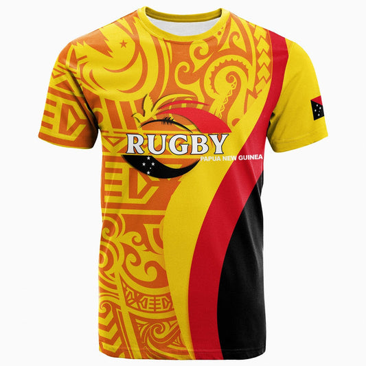 Custom Papua New Guinea Rugby Union Pride T Shirt