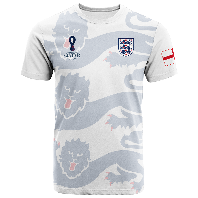 Custom England Football 2022 T Shirt