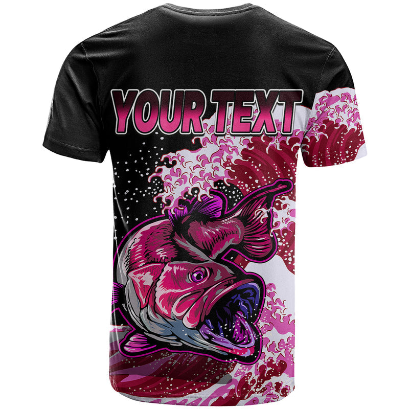 Custom Bass Fishing Pink T Shirt
