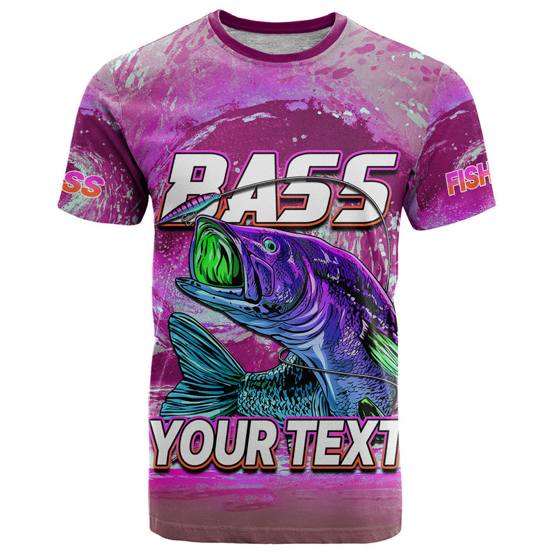 Custom Bass Fishing is Life Hook Sport Largemouth Pink T Shirt