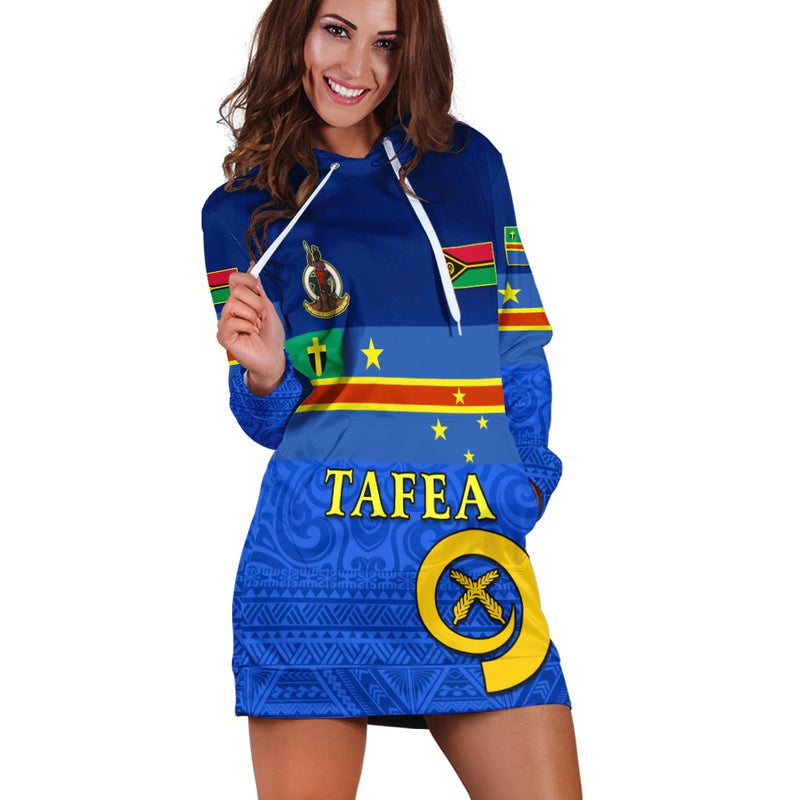 (Custom Personalised) Tafea Province Hoodie Dress Vanuatu Proud