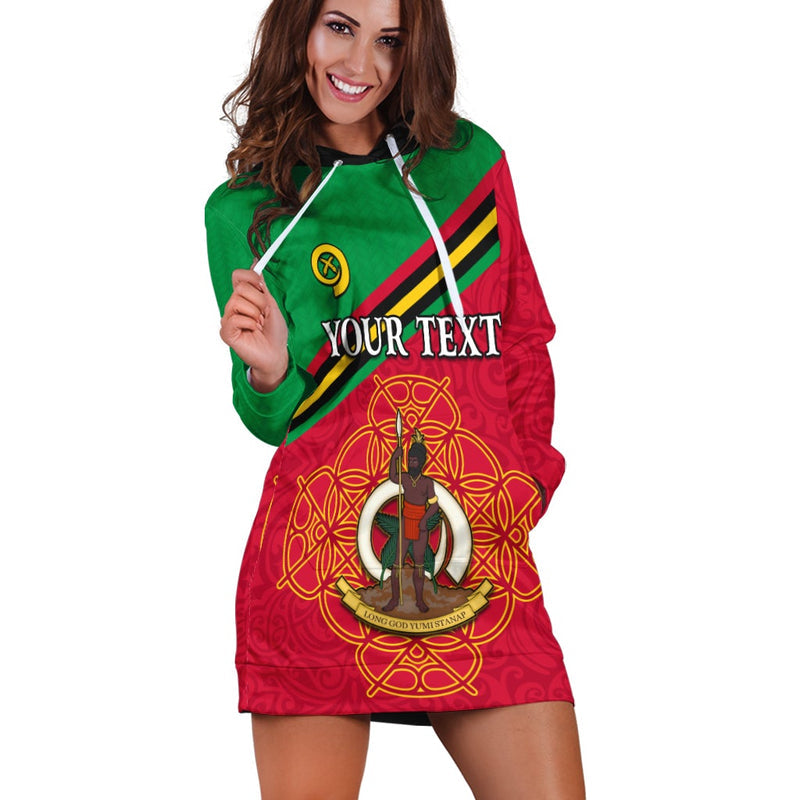 (Custom Personalised) Vanuatu Hoodie Dress Pattern Sand Drawing