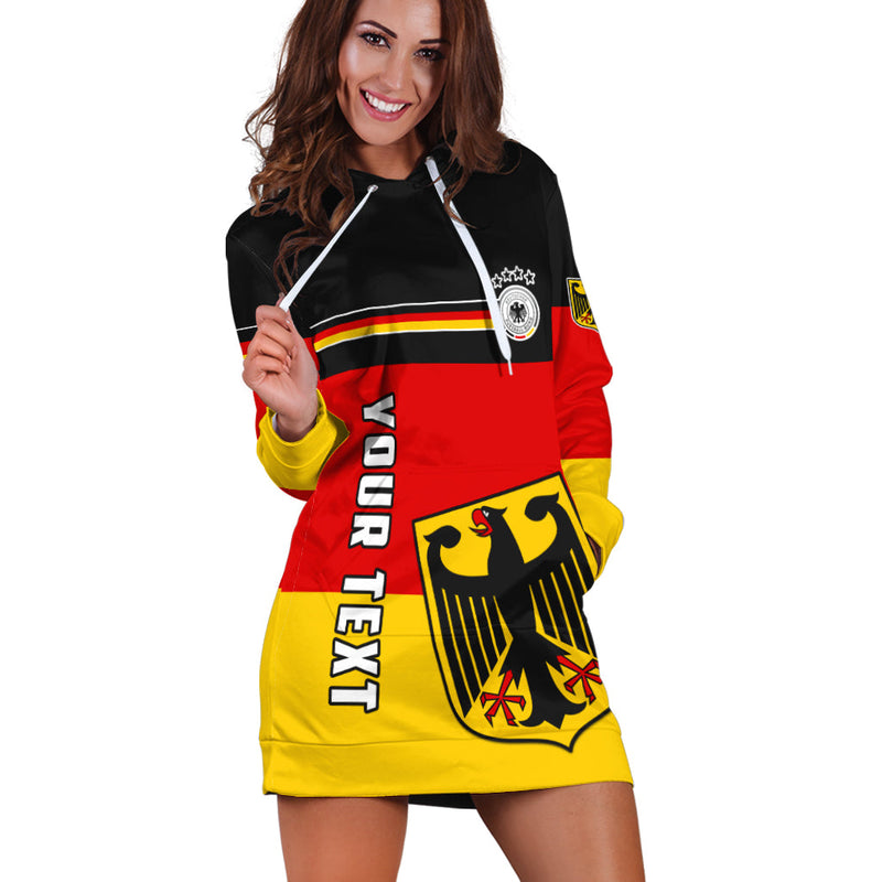 (Custom Personalised) Germany Football Hoodie Dress Deutschland Sporty Style