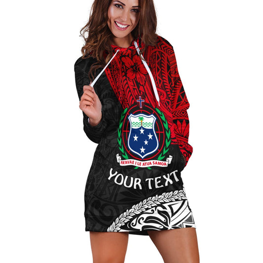 (Custom ) Samoa Hoodie Dress Beloved Samoan Mix Polynesian Pattern