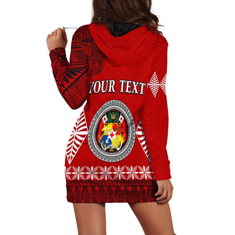 (Custom Personalised) Vava u Tonga Hoodie Dress Tongan Ngatu