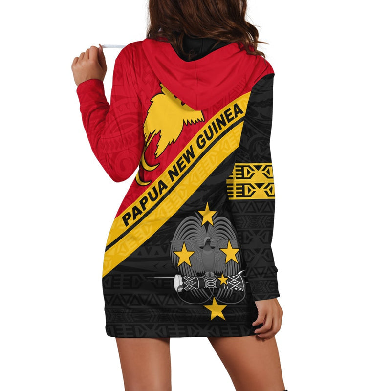 (Custom Personalised) Papua New Guinea Rugby Hoodie Dress The Kumuls PNG