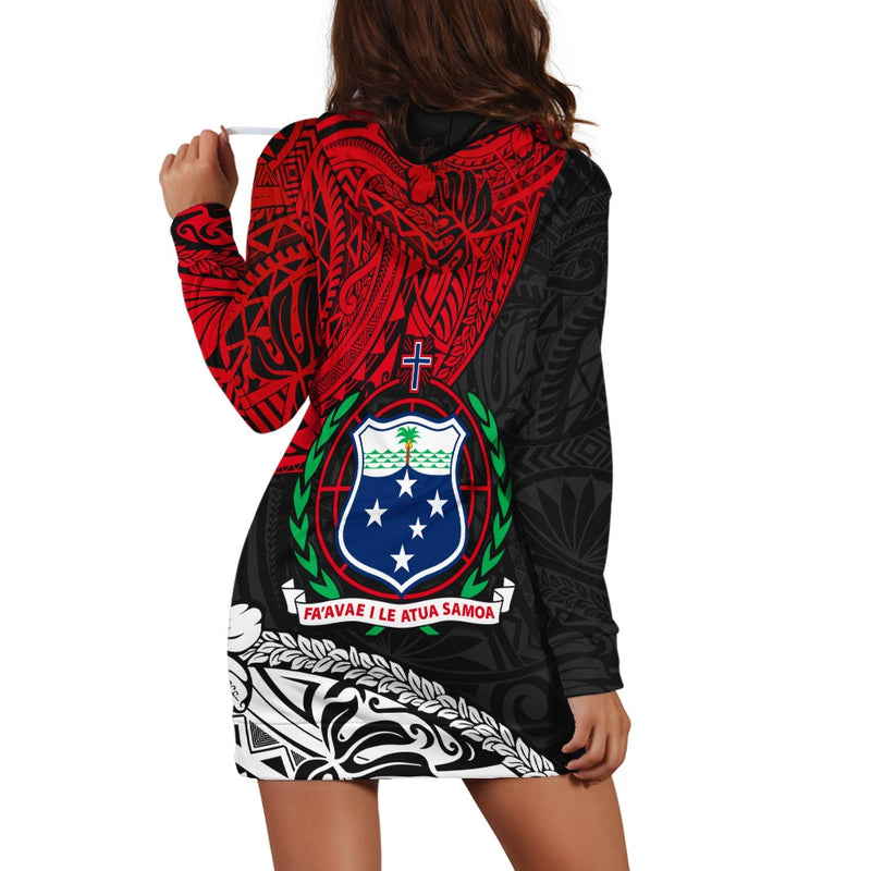 (Custom ) Samoa Hoodie Dress Beloved Samoan Mix Polynesian Pattern