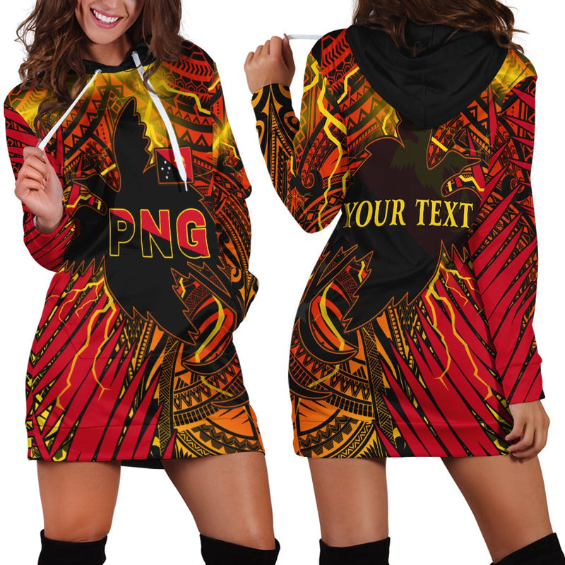 (Custom Personalised) Papua New Guinea Hoodie Dress Style Stalwart Polynesian