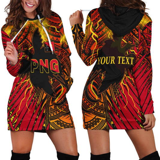 (Custom Personalised) Papua New Guinea Hoodie Dress Style Stalwart Polynesian