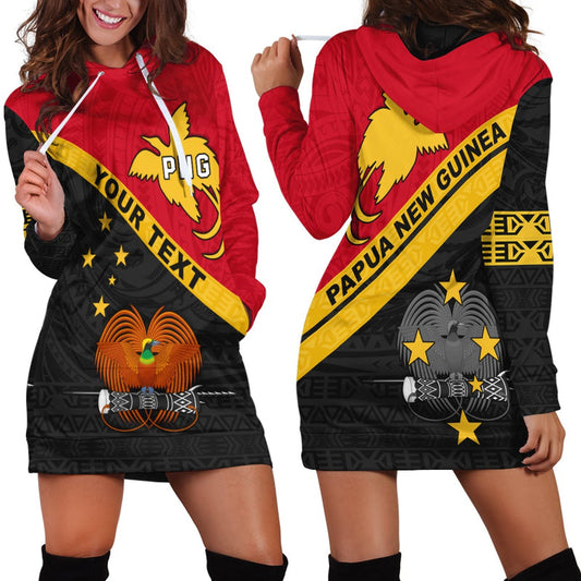 (Custom Personalised) Papua New Guinea Rugby Hoodie Dress The Kumuls PNG