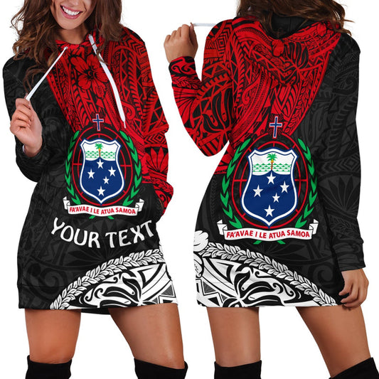 (Custom ) Samoa Hoodie Dress Beloved Samoan Mix Polynesian Pattern