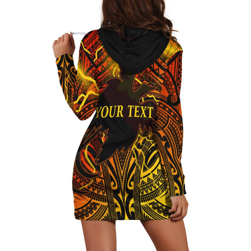 (Custom Personalised) Papua New Guinea Hoodie Dress Stalwart Polynesian Special