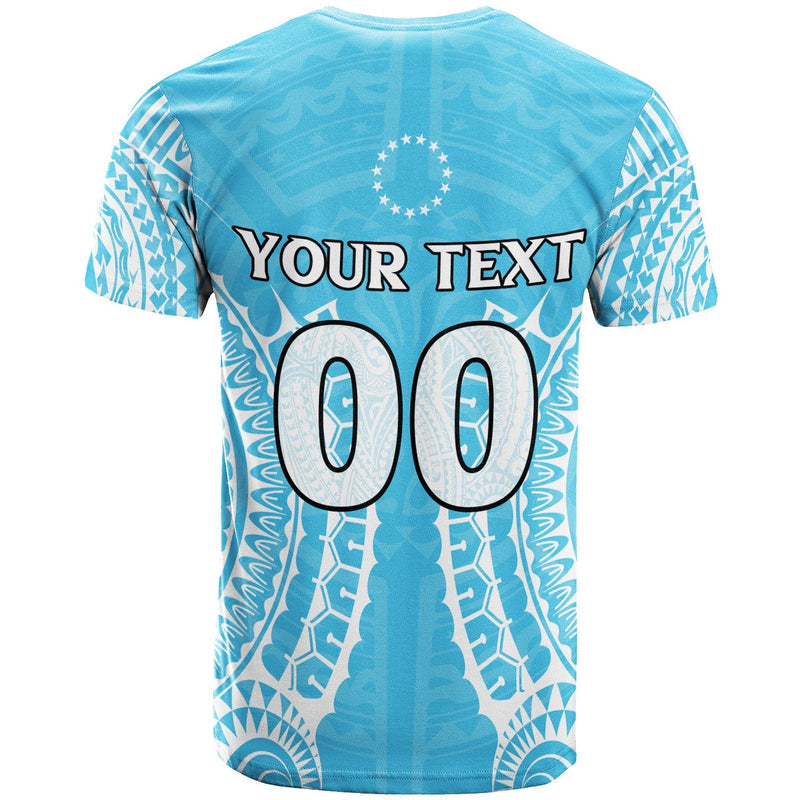 Custom Cook Islands Mauke Tribal Pattern T Shirt