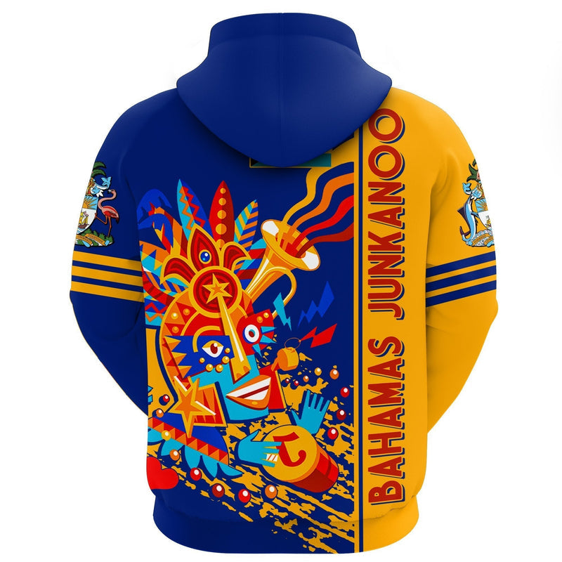 African Junkanoo Bahamas Zip Hoodie
