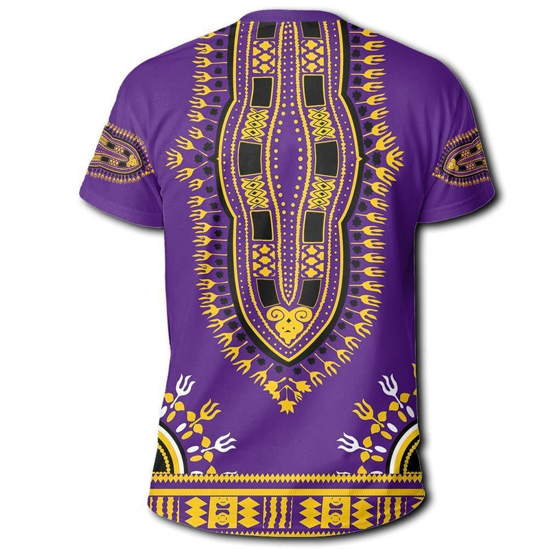 African Dashiki Purple T T Shirt