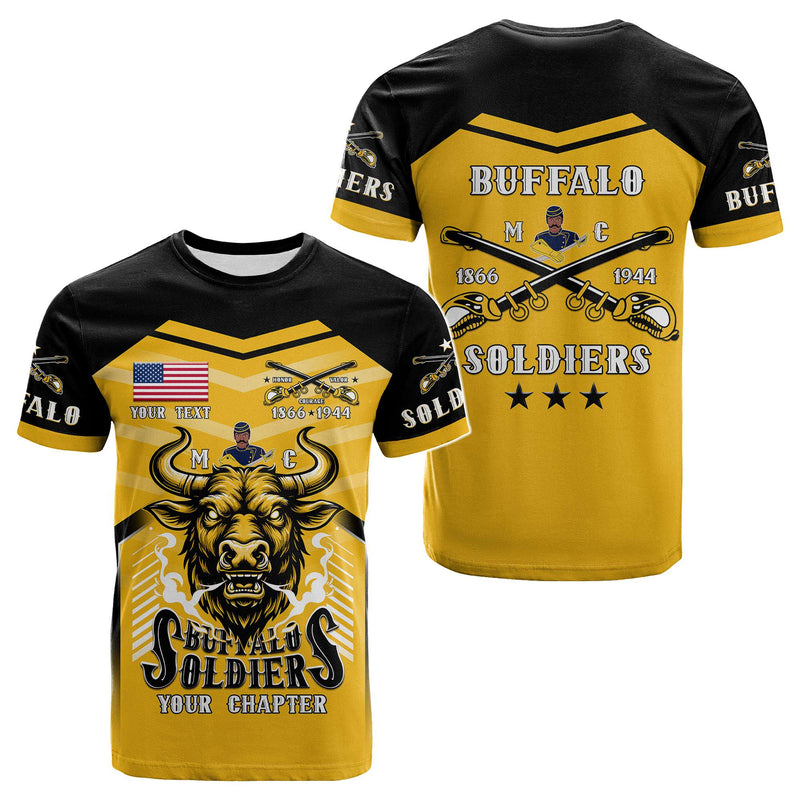 Custom BSMC Buffalo Soldiers Motorcycle Club Unique Style T Shirt