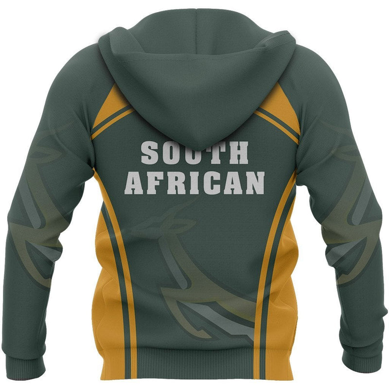 African South Africa Springbok Zipper Hoodie Sport Hoodie