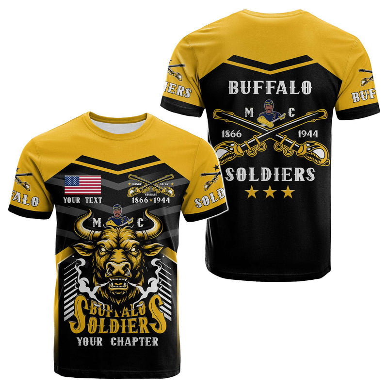 Custom BSMC Buffalo Soldiers Motorcycle Club Unique Style T Shirt