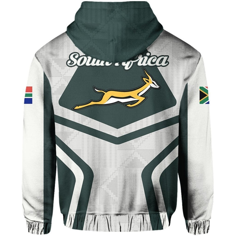 African South Africa Springbok Protea Pullover Ryan Hoodie