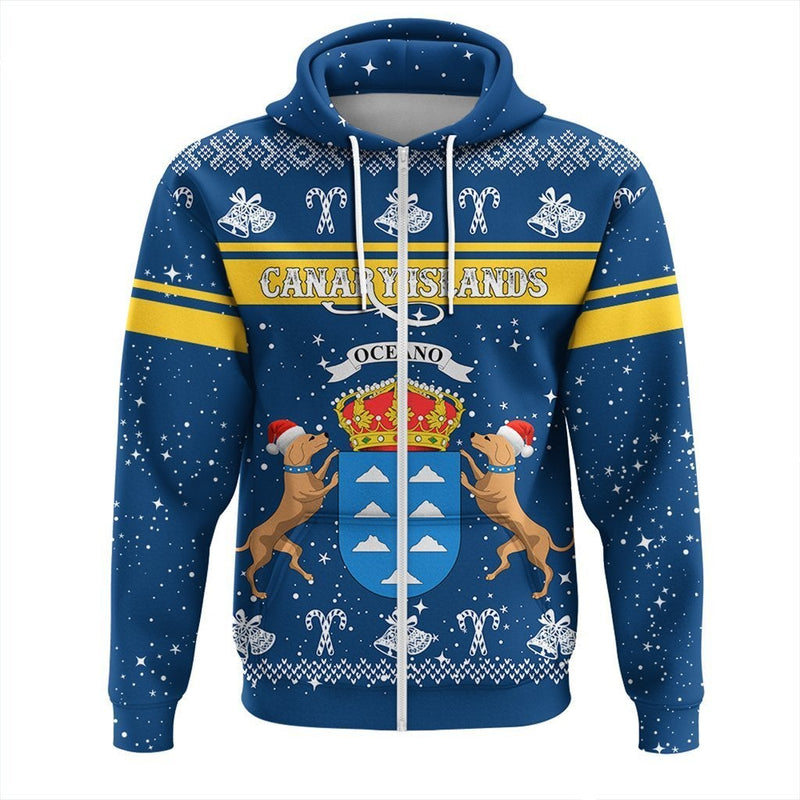 African Canary Islands Zipper Hoodie Hoodie