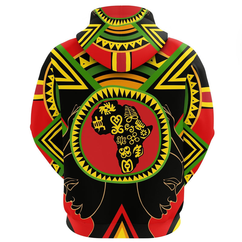 African Adinkra Sankofa Hoodie
