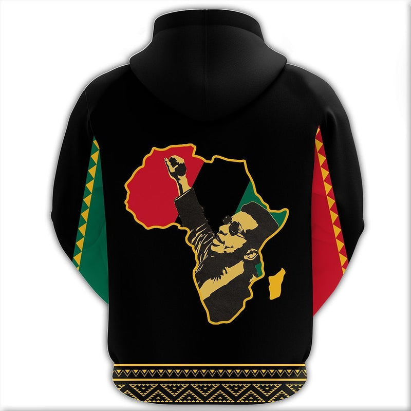 African FRed Hampton Black History Month Zip Hoodie