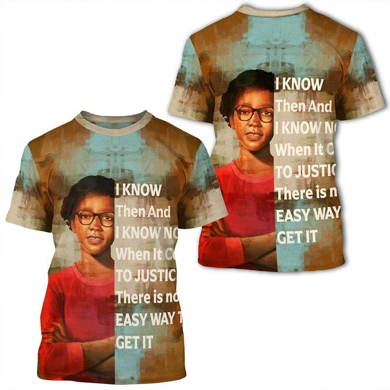 AfricanT Shirt Claudette Colvin Quote Paint Mix African T