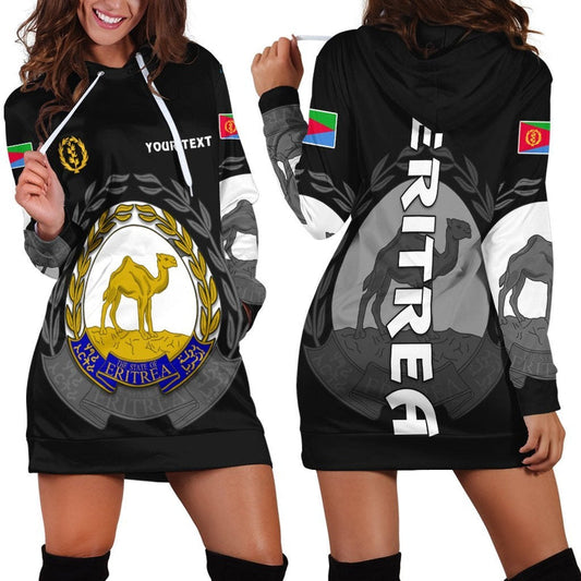 (Custom Personalised) Eritrea Hoodie Dress Coat Of Arms