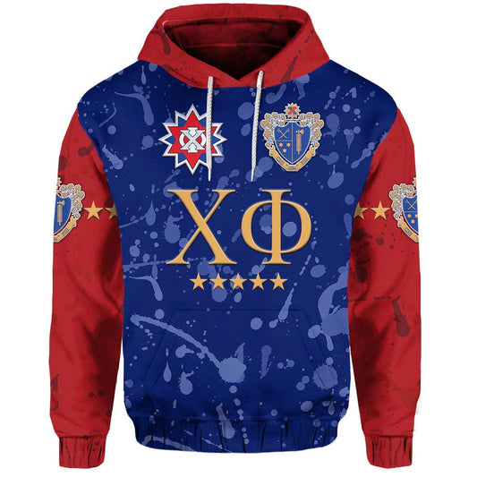 Custom Chi Phi Original Style Blue Scarlet Hoodie