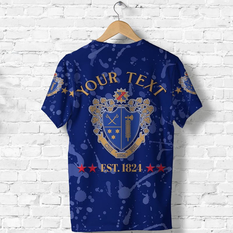 Custom Chi Phi Simple Style Blue T Shirt