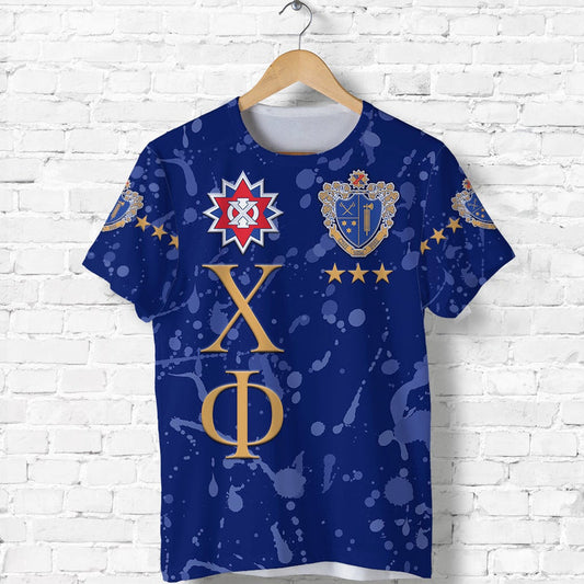 Custom Chi Phi Simple Style Blue T Shirt