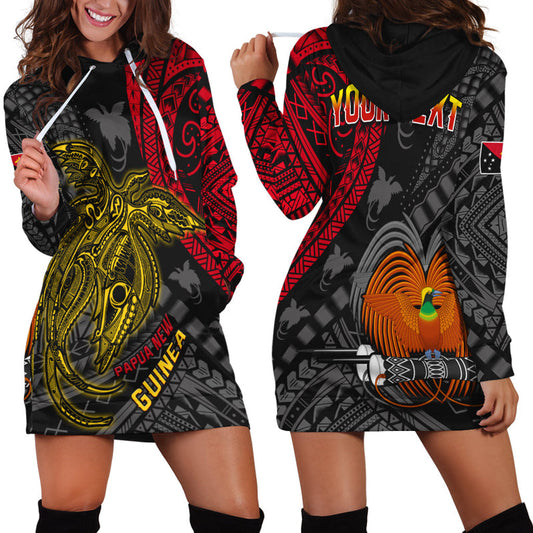 (Custom Personalised) Papua New Guinea Raggiana Birds Of Paradise Happy 47th Independence Day Hoodie Dress