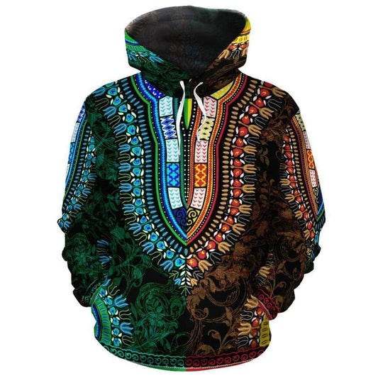 African Dashiki Royal Hoodie