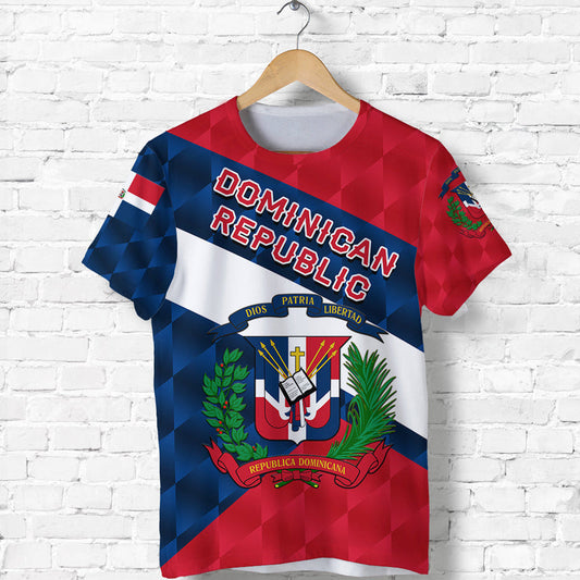 Custom Dominican Republic Sporty Style T Shirt