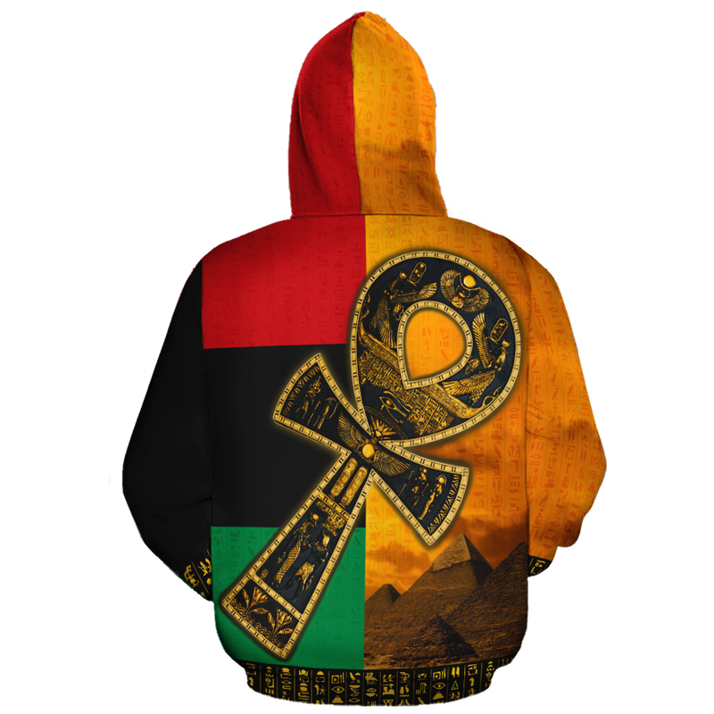 African Egyptian Ankh Haft Hoodie