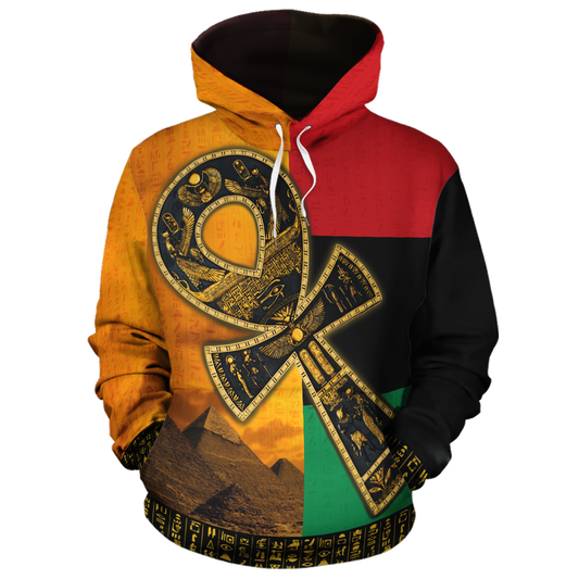 African Egyptian Ankh Haft Hoodie