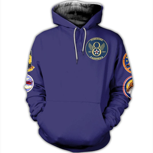 African Tuskegee Airmen Pullover Hoodie