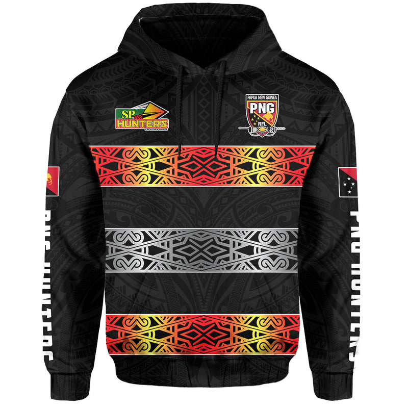 Custom The Hunters PNG Papua New Guinea Hunters Rugby Hoodie