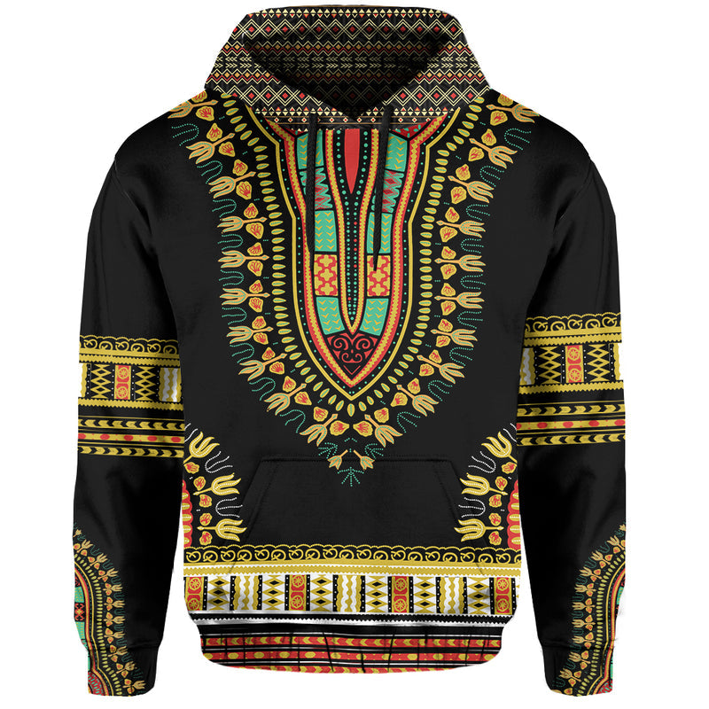 African Colorful Dashiki Zip Hoodie