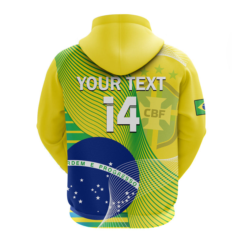 Custom Brazil Football Canarinha Champions WC 2022 Hoodie