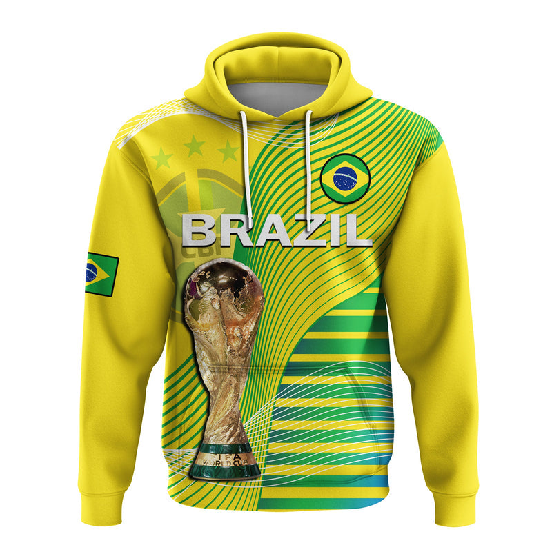 Custom Brazil Football Canarinha Champions WC 2022 Hoodie