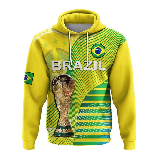Custom Brazil Football Canarinha Champions WC 2022 Hoodie