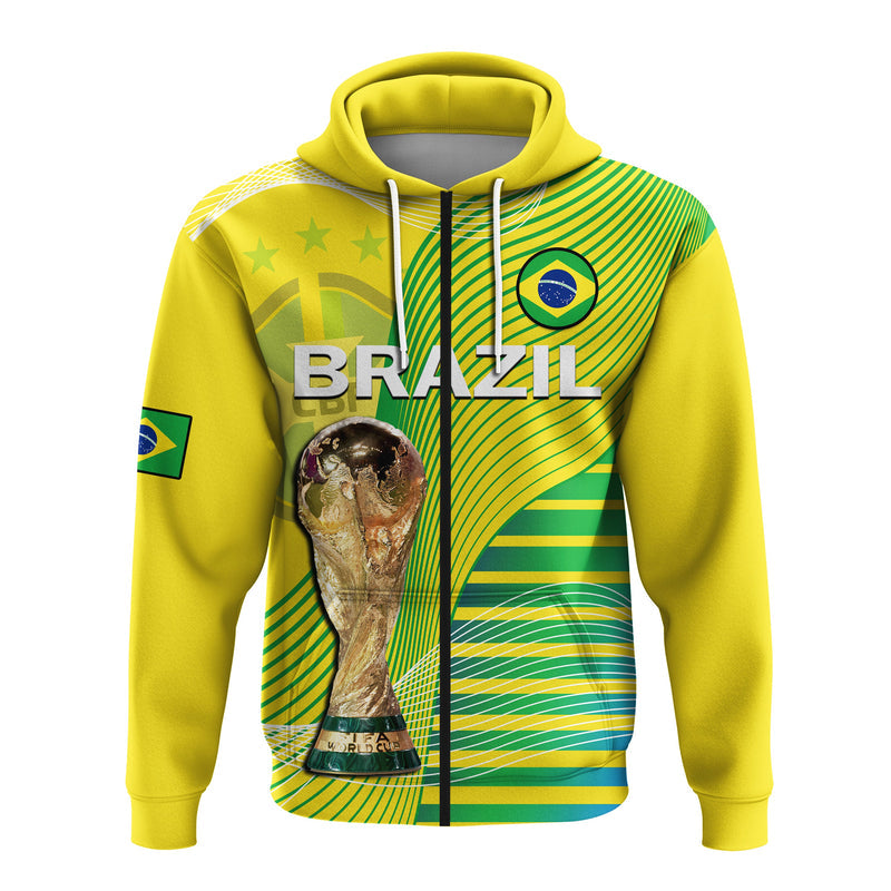 Custom Brazil Football Canarinha Champions WC 2022 Hoodie