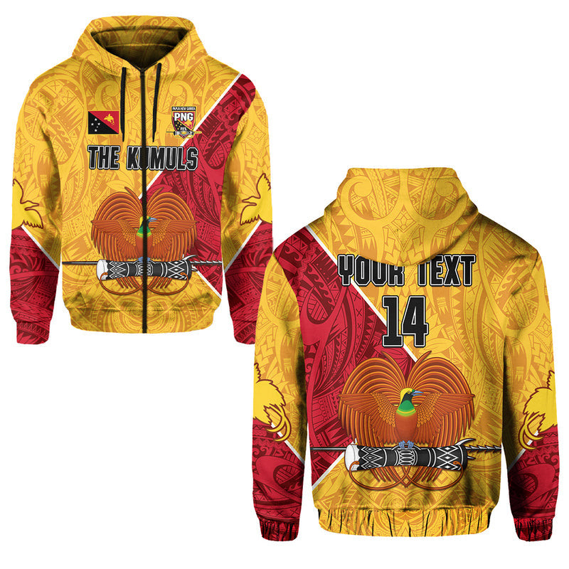 (Custom Text and Number) The Kumuls PNG Papua New Guinea Polynesian Dynamic Style Hoodie