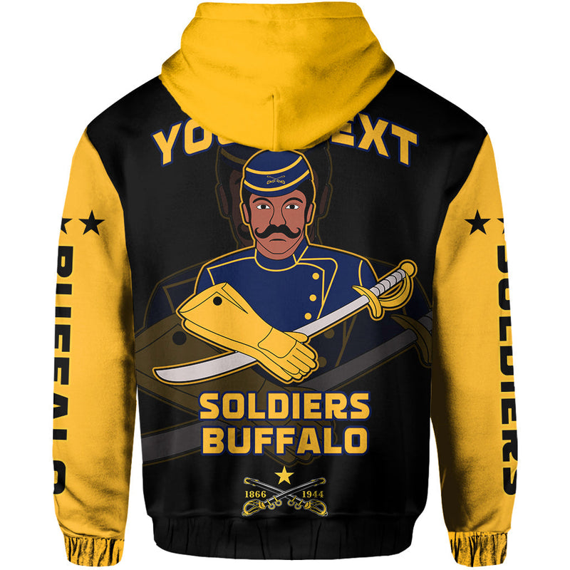 Custom Buffalo Soldiers BSMC Club Adore Motorcycle Hoodie