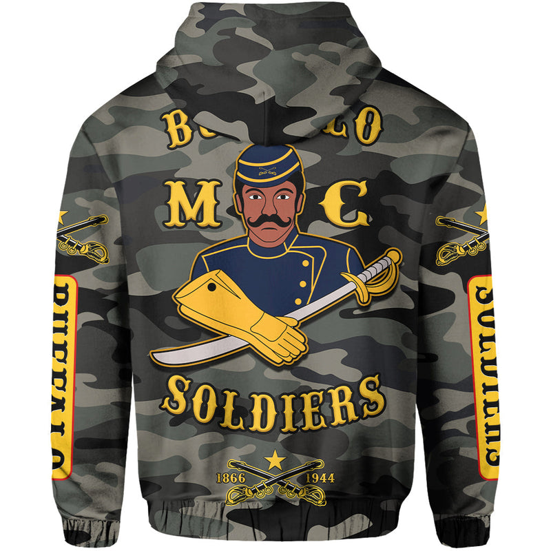 Custom Buffalo Soldiers Camouflage Unique Hoodie
