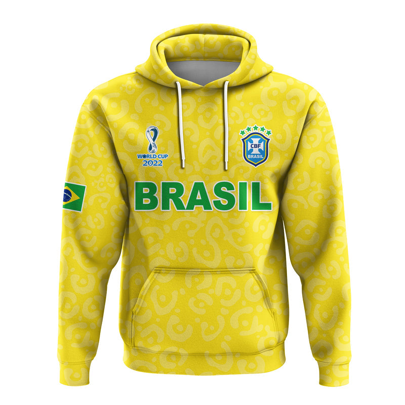Custom Brazil Football World Cup Champions Soccer 2022 Selecao Brazil Campeao Hoodie