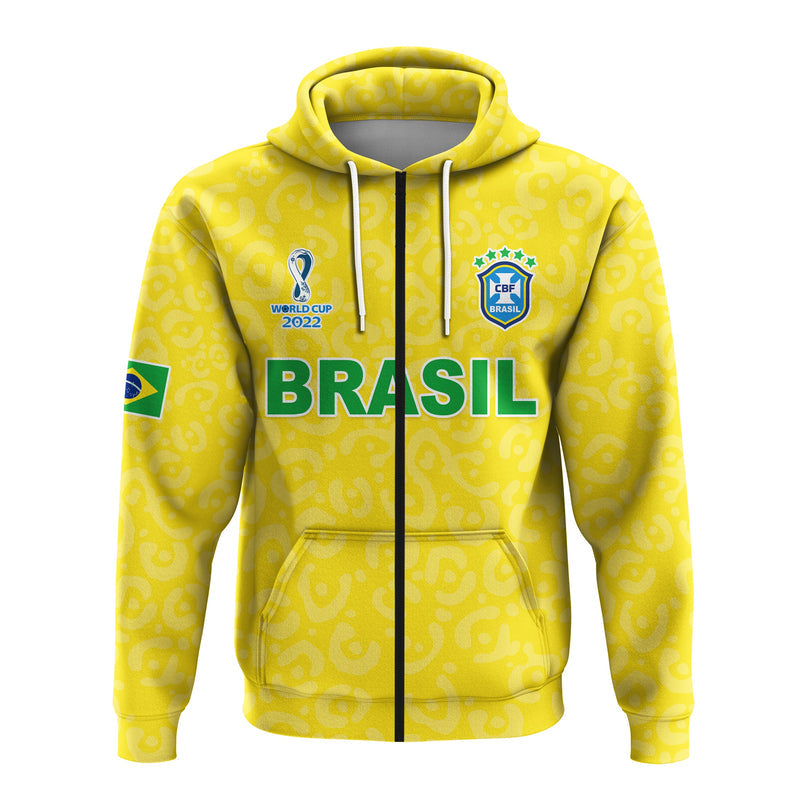 Custom Brazil Football World Cup Champions Soccer 2022 Selecao Brazil Campeao Hoodie