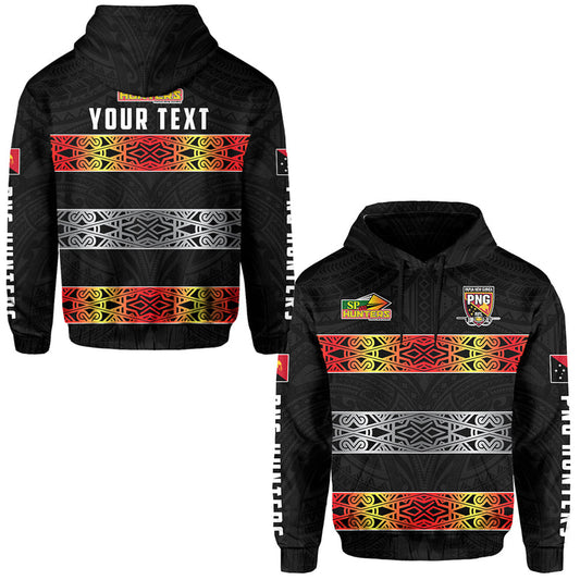 Custom The Hunters PNG Papua New Guinea Hunters Rugby Hoodie