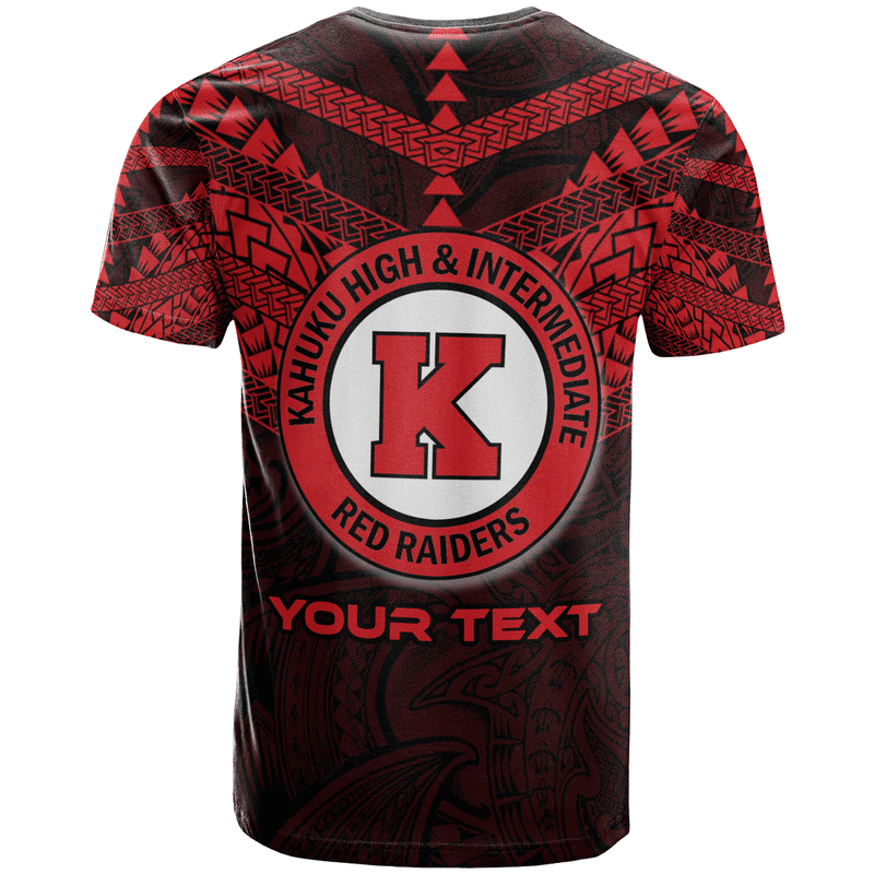 Custom Hawaii Kahuku High and intermediate School Logo T Shirt